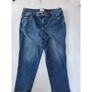 Lane Bryant Women's Mid-Rise Boyfriend Jeans Plus Size 20 Stretch Denim